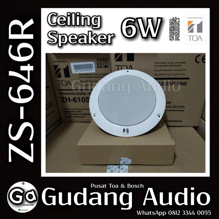 Speaker Ceiling / Speaker Plafon Toa Zs-646R