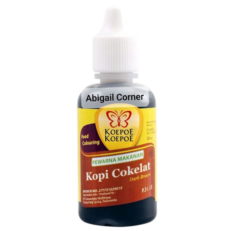 

Abigailcorner - Koepoe Koepoe | Pewarna Kopi Cokelat / Cokelat Tua (30 ml)