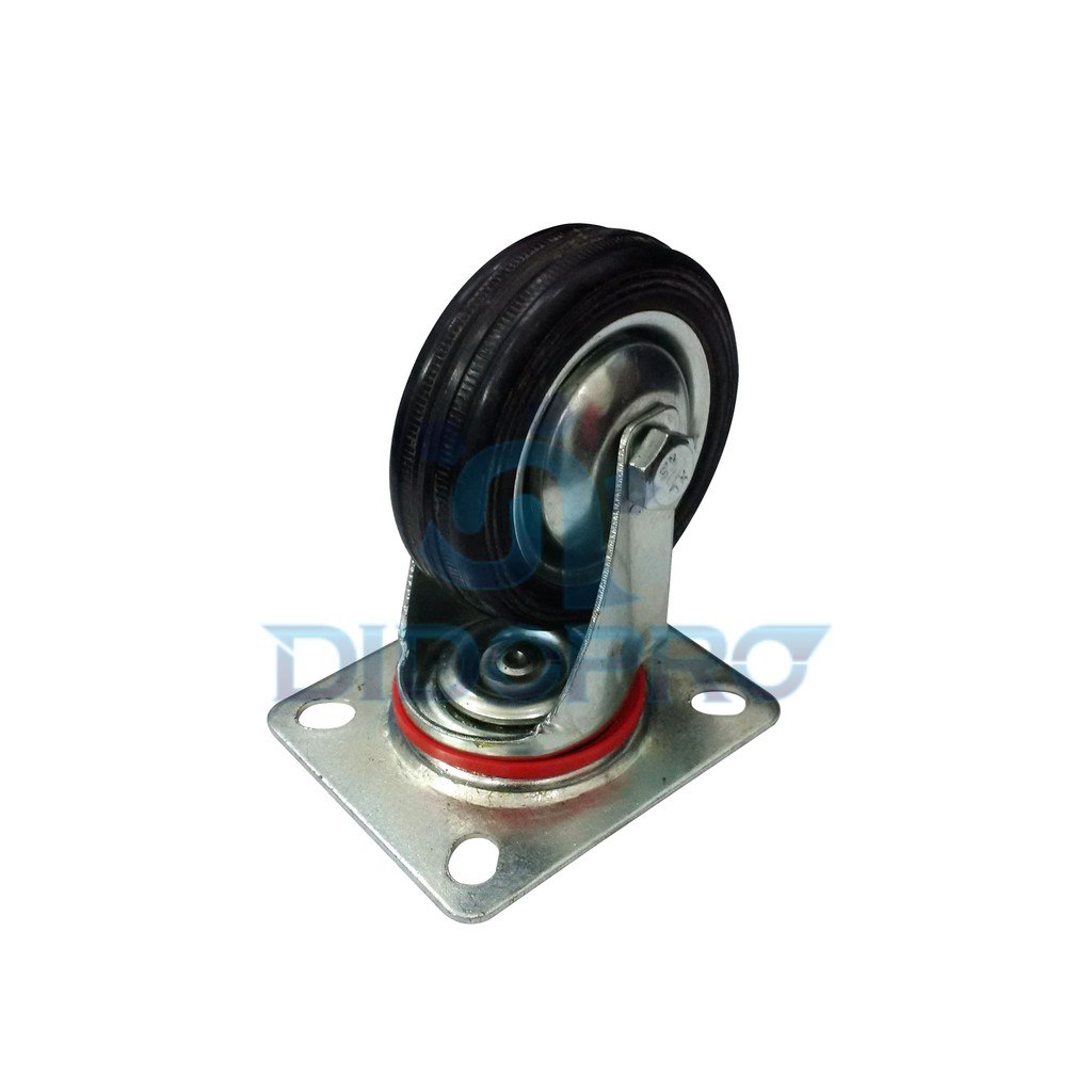 Roda Caster kaster etalase troli karet 5&quot; Hidup