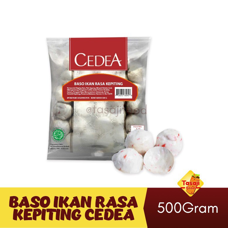 Cedea Bakso Ikan Rasa Kepiting Cedea 500 Gram