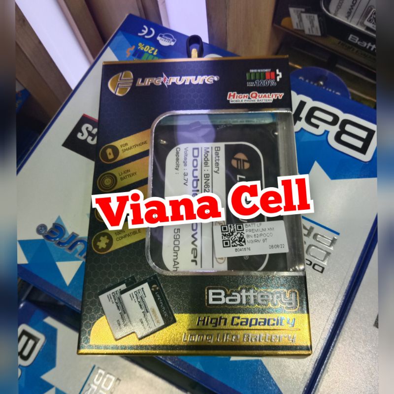 BATERAI XIAOMI POCO M3 REDMI 9T BN62 DOUBLE POWER LIFE FUTURE PREMIUM BN 62 BATREI