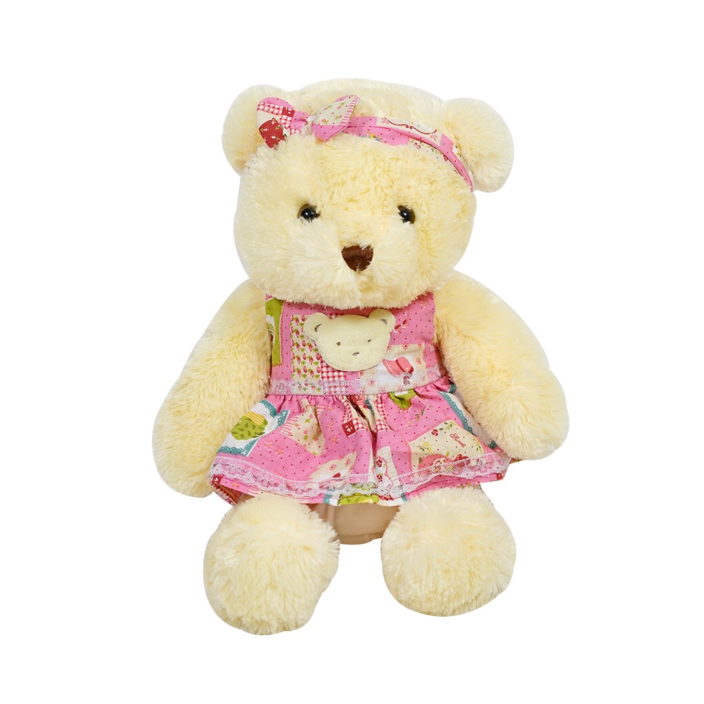 Boneka Beruang Teddy Bear Istana Boneka Sit Bear Lila Lucu 