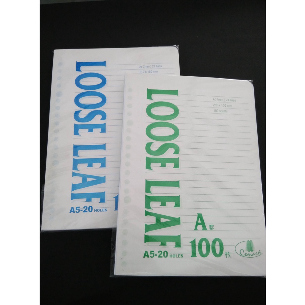 

Kertas Binder / loose Leaf Cemara A5