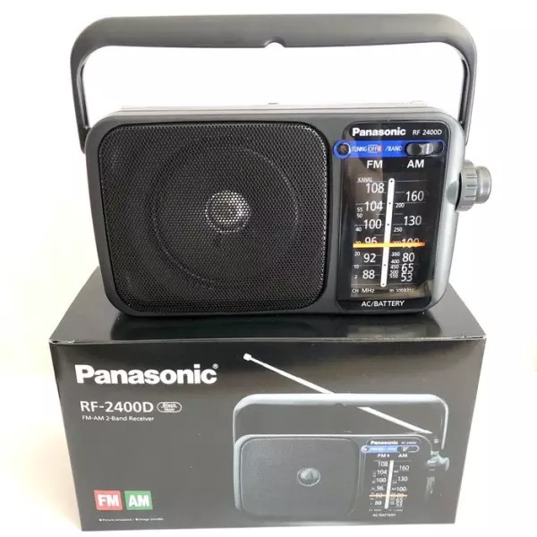 Panasonic Radio RF 2400D AM/FM Pakai baterai / listrik Classic Unik Ori