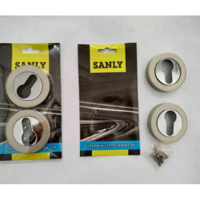 Kunci ring Bulat Stainless Steel harga 2pc/Penutup lubang kunci/Tutup silinder cilinder pintu STAINLESS