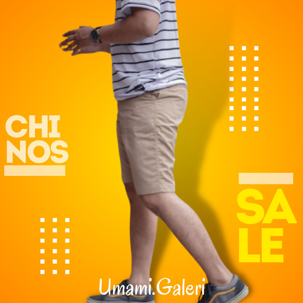 Celana Santai Chino Pendek Pria Distro Keren Terlaris Kolor Original Jumbo Dewasa Premium Surfing Cl