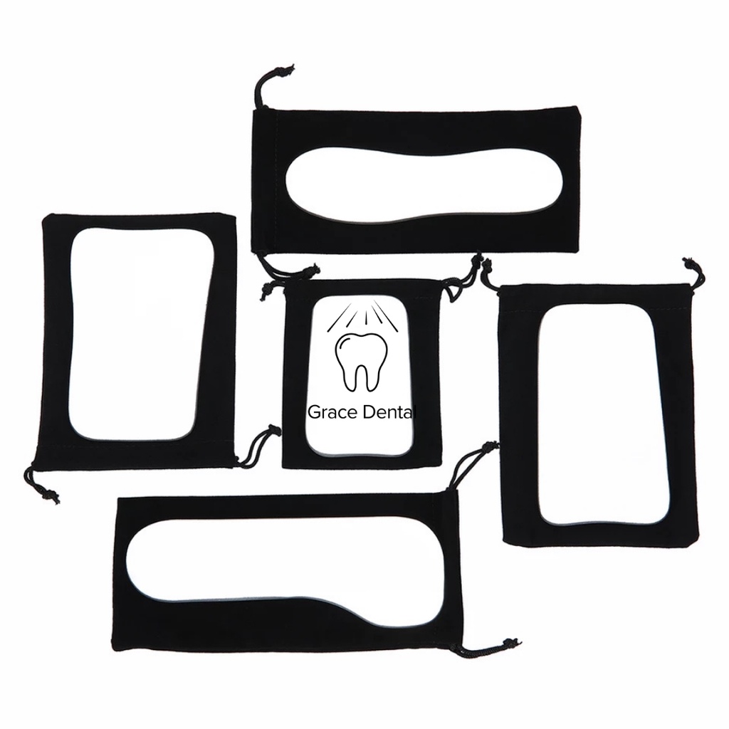 Dental Kaca Intraoral Cermin Intra Oral Rhodium Mirror 2 Sisi Set