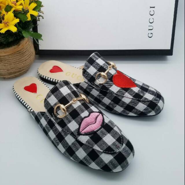 SEPATU SELOP GUCCI FLATSHOES IMPORT