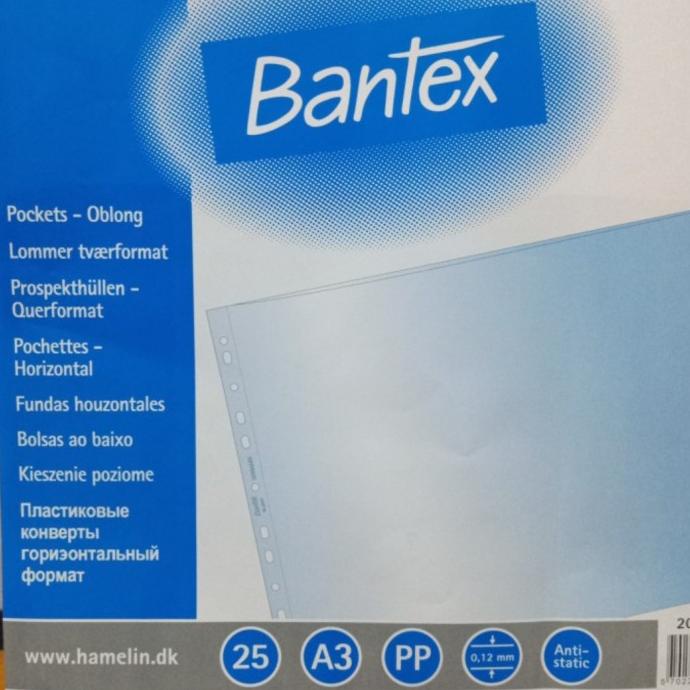 

Plastik Pp Pocket A3 Bantex Landscape 2037 (25 lembar)