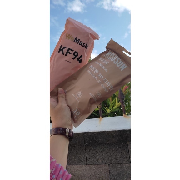 TERMURAH  MASKER KF94 - KN95 - DUCKBILL - EARLOOP - PACK 10PC, 50 PC, ECER