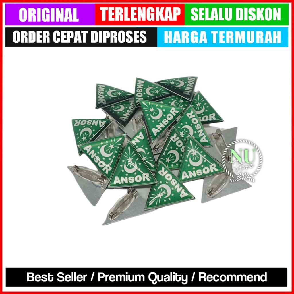 Bros Ansor Resin / Pin Ansor Resin / Lencana Ansor / Pin Terompah Ansor