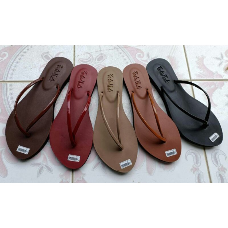sandal jepit zara tipis