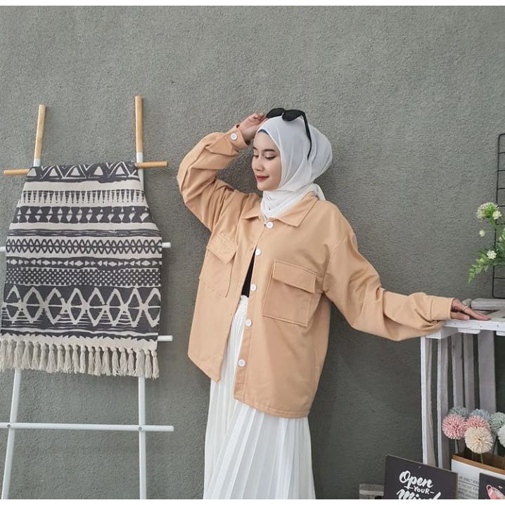 Sweater Wanita Grosir Berkualitas -Shirt jacket