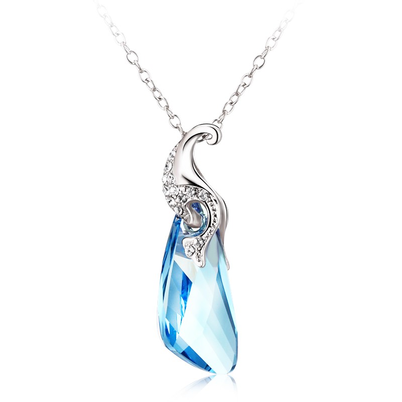 Love Tears Kalung Wanita Kristal Swarovski Mewah Elegan Impor Hadiah Kado Cewek Ultah Pacar