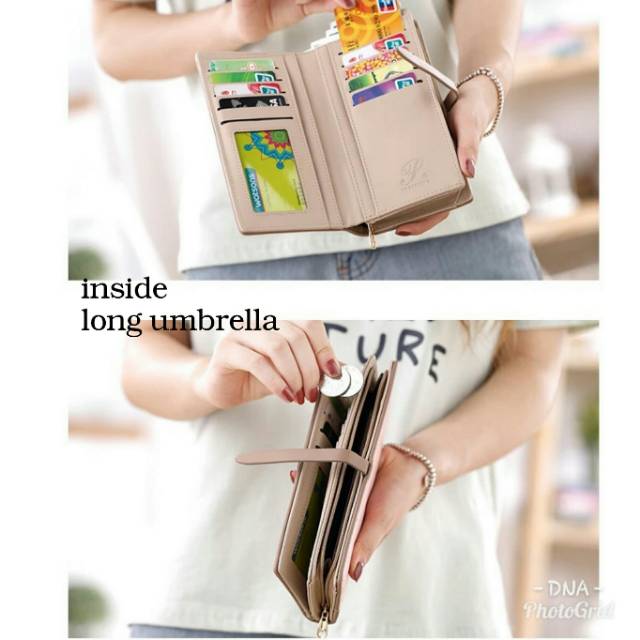Dompet Wanita Lipat Panjang PAYUNG UMBRELLA Size Long / Dompet Besar Murah Muat Banyak