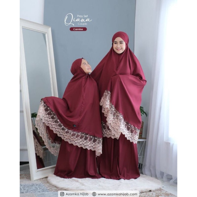READY MUKENA QIANA by Azamka Hijab Faidh - Matterial Cotton Premium