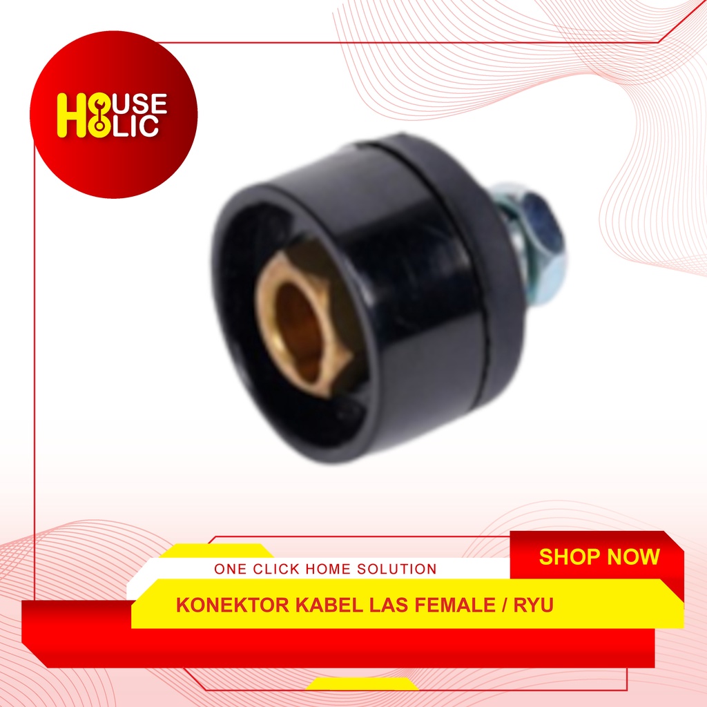 RYU Konektor Kabel Las / Cable Connector Female 10-25 Inverter