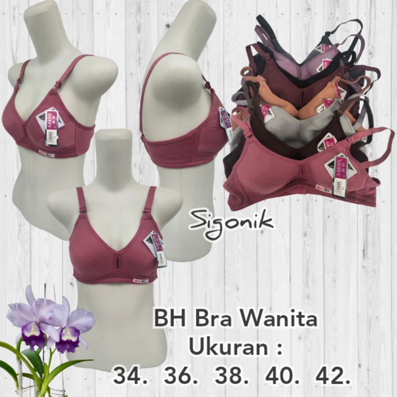 Bra BH Sport Gfy Wanita Dewasa Tanpa Kawat Busa Tipis 34 36 38 40 42 Big Size Cup Besar Jumbo Murah