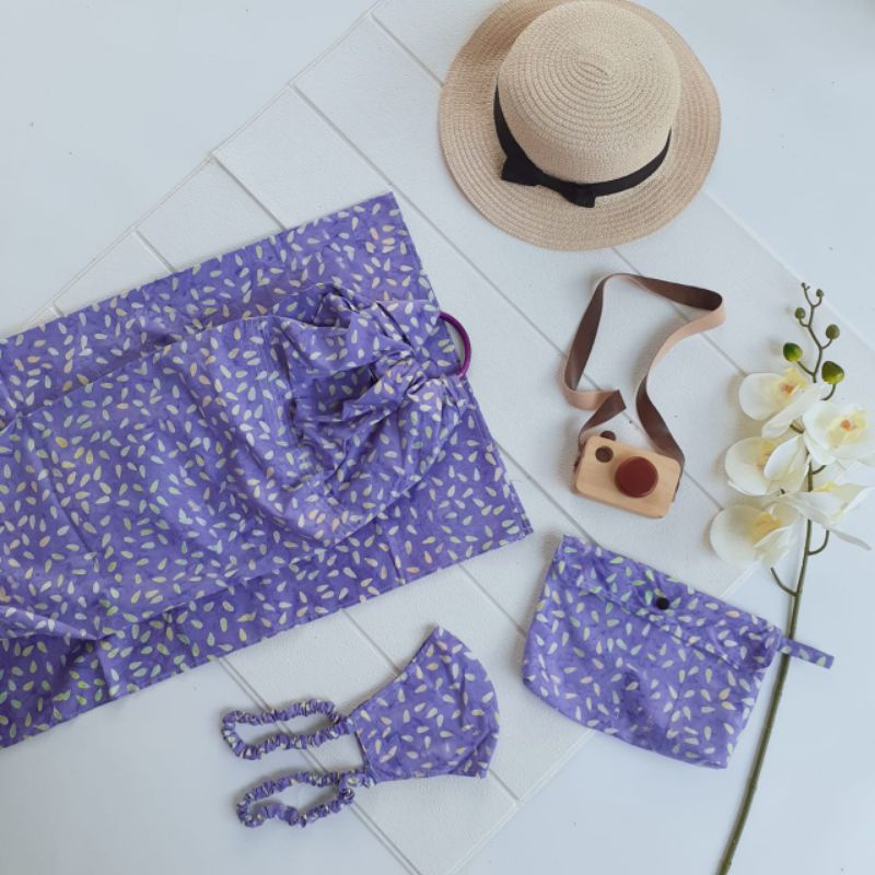 Kawung ringsling smoke motif limited gendongan