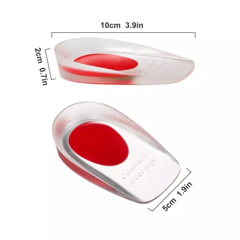 SEPASANG INSOLE TUMIT ANTI TUMIT PEGAL INSOLE BAHAN GEL SILICON ALAS SEPATU INSOLE