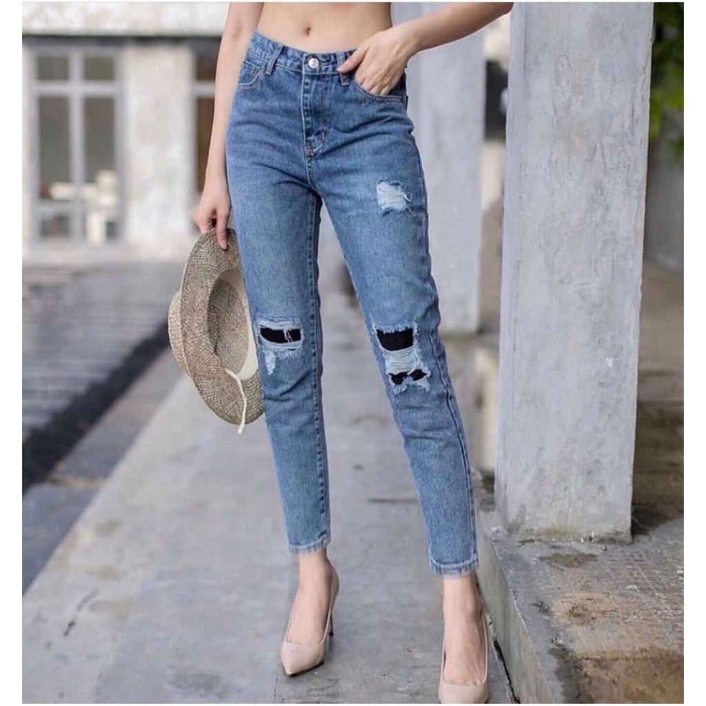 FWR - PETRA BOYFRIEND JEANS RIPPED FURING