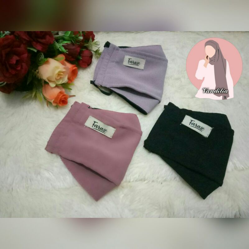 Masker Kain 3D Polos Tanpa Konektor Model KF94 Masker Origami EVO Premium