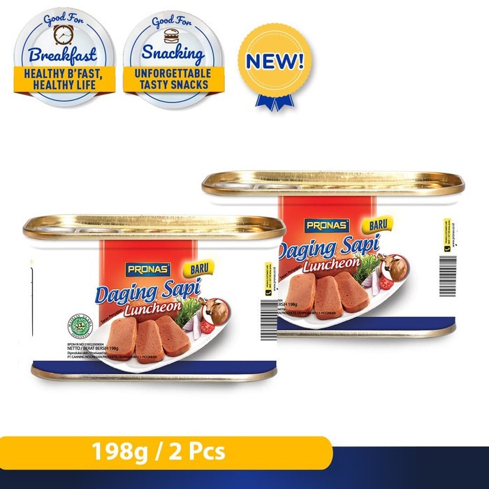 

sa2011aa (Special Sale) Pronas Luncheon Sapi 198 G Kemasan Bundling 2 Pcs Xa20X1