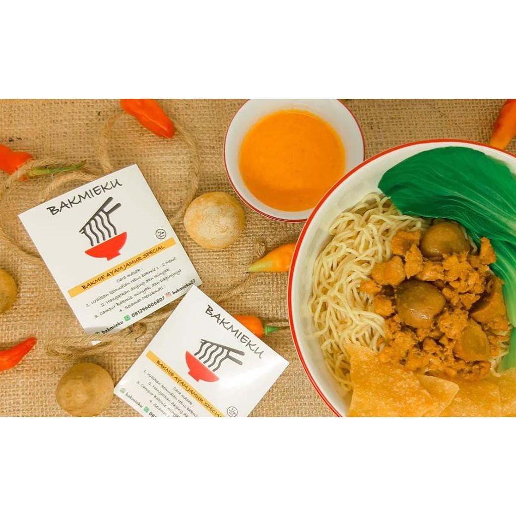 

BAKMIE AYAM JAMUR FROZEN HALAL ISI 4
