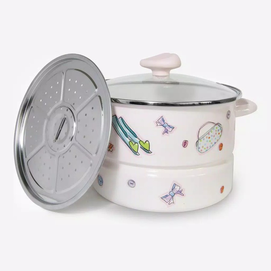 CHEFINA Panci Steamer 22Cm / Panci Steamer Enamel