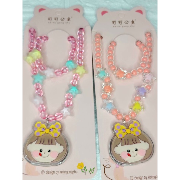 [ULTRATOYS] KALUNG ANAK PEREMPUAN LED LUCU BANDUL LAMPU PRINCESS