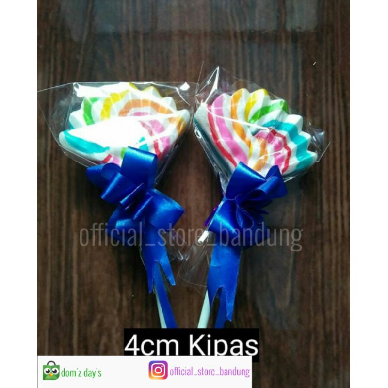 

20pcs permen lolipop lollipop pelangi karakter kipas