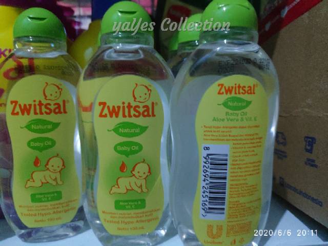 Zwitsal baby oil 100 ml aloe vera &amp; vit E bayi melembutkan kulit switsal lidah buaya