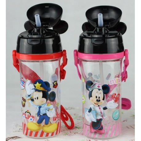 Botol Minum Karakter Mickey Minnie Drinking Bottle Water BPA Free Anti Bocor 4155/4156 580ml