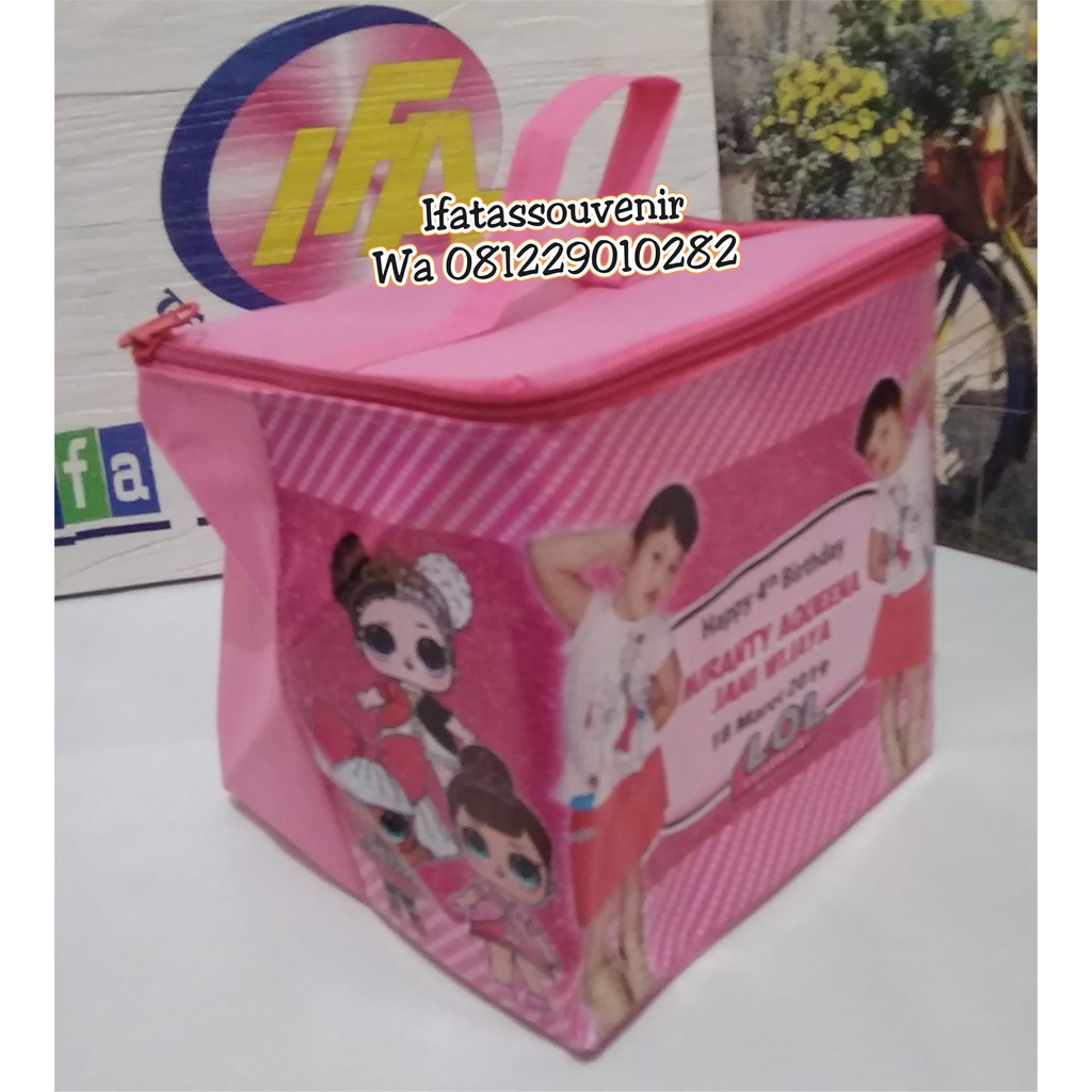 tas souvenir ulang tahun kubus LOL-1