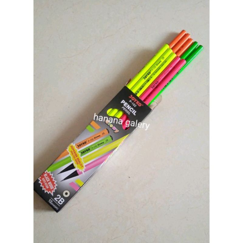 

PENSIL JOYKO 2B P-102 GLOWY (1 pack isi 12 pcs)