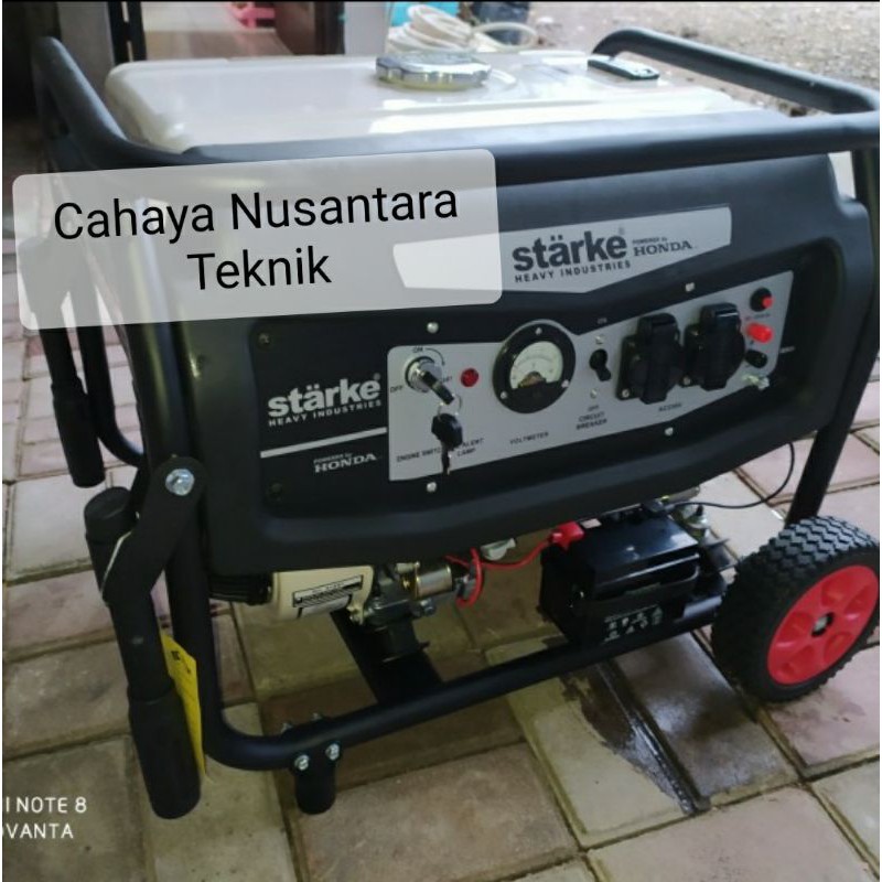 PROMO MURAH  Genset Mesin Starke Honda 3500 Watt SH6800HE Starke
