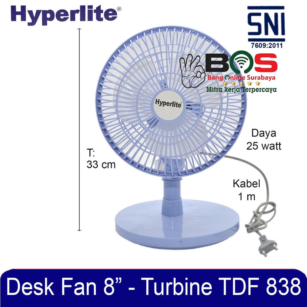 Kipas Angin Meja Arashi Desk Fan 8&quot; AR-138 AR 138 AR138 General