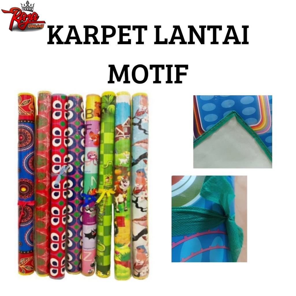 LA2 - Tikar Spon Karpet Plastik Karakter Ukuran 130x118