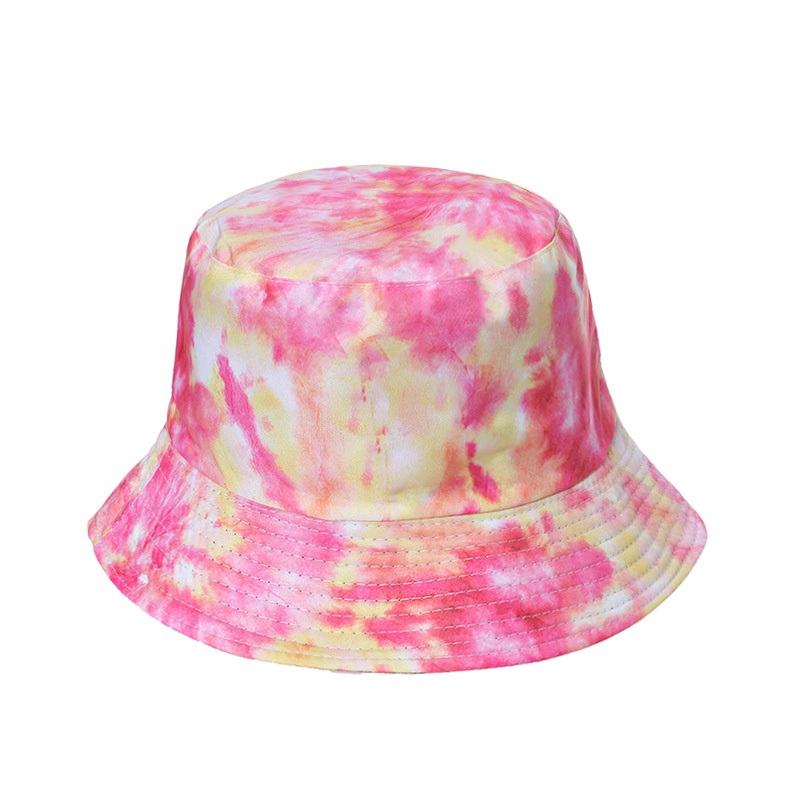 Topi Bucket Dua Sisi Motif Tie Dye 8 Warna Gaya Korea Untuk Unisex