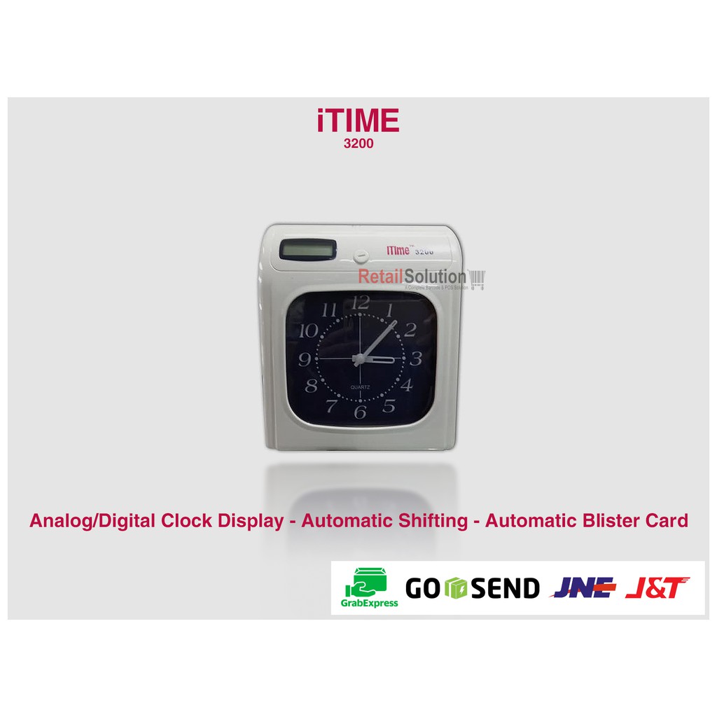 iTIME 3200 Time Recorder - Mesin Absensi Kartu Ceklok