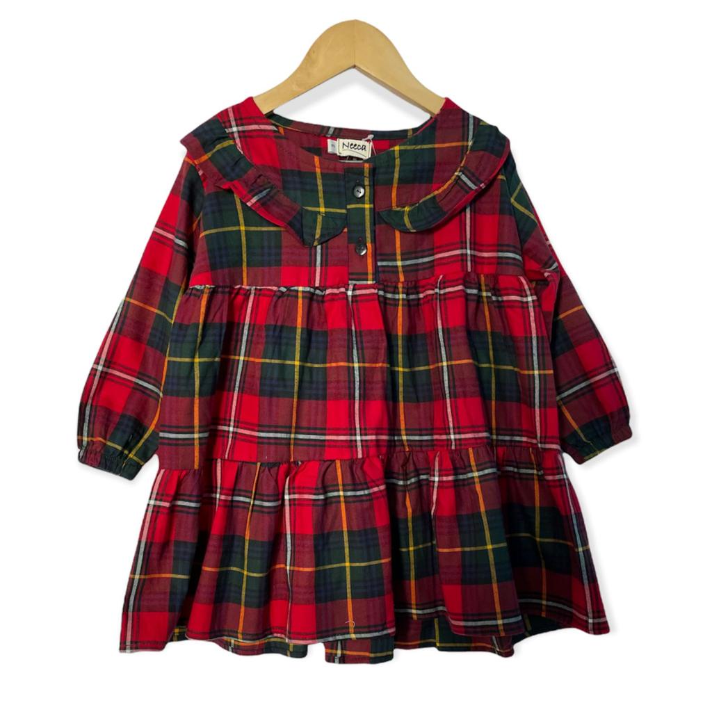 Tunik Zara Tunik Anak Flanel Neeca Kiddos Size 2,4,6,8,10 Tahun