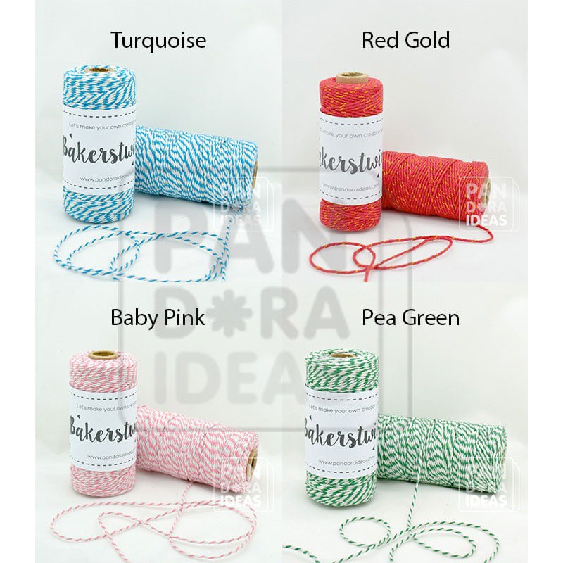 

FRESH Benang Tali Pengikat Dekorasi Kado Souvenir Gift Bakers Twine 100 yard ISTIMEWA