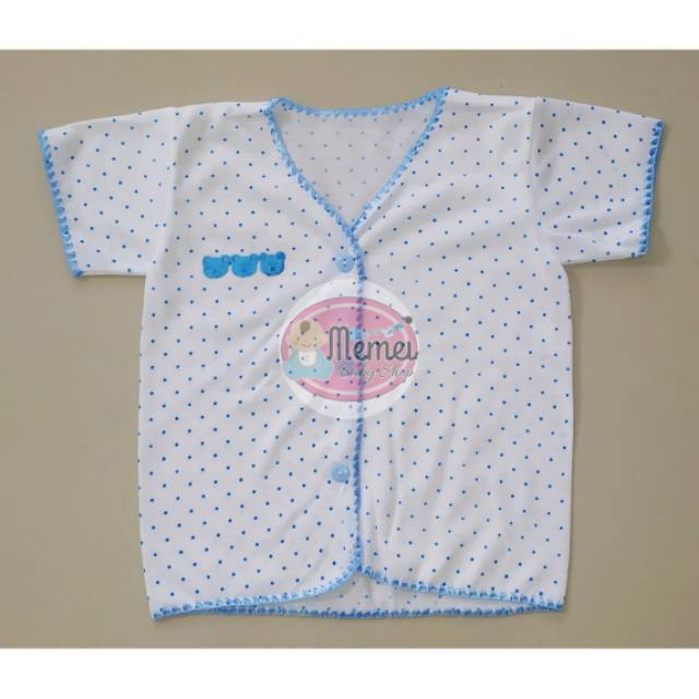 Baju bayi pendek POLKADOT halus lembut perlengkapan bayi lahir