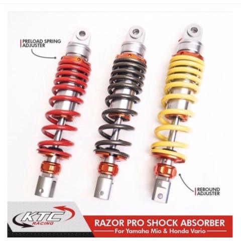 Shock Matic Shockbreaker KTC Racing Razor Pro Mio Lexi Beat Vario Click Vario 125 150 Genio Scoopy 300mm Universal