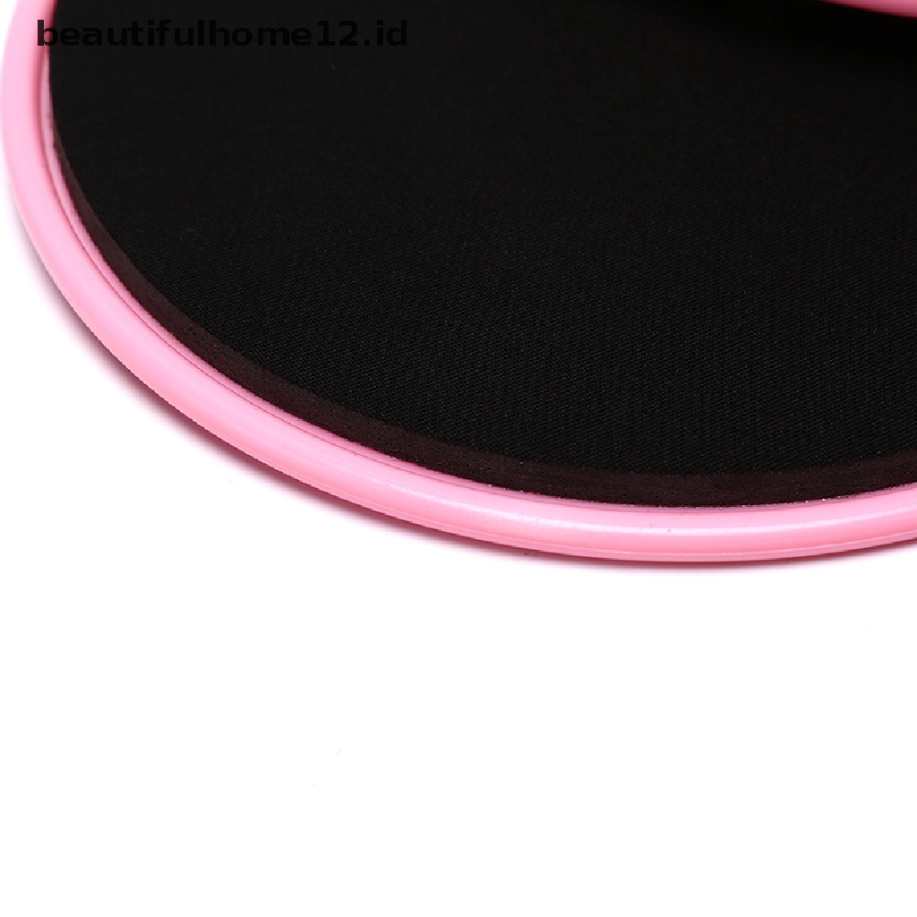 【beautifulhome12.id】 2PCS Gliding Discs Slider Fitness Disc Exercise Sliding Plate For Yoga Gym Core  .