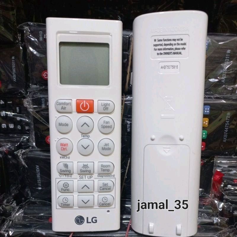 REMOT AC LG DUAL INVERTER WATT CONTROL ORIGINAL