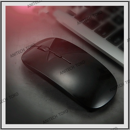 Mouse/Mouse wireless/Mouse AVAN/Set mouse dan alas mouse nirkabel-AP001 HITAM