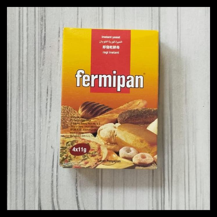 

FERMIPAN SACHET Instant Yeast Ragi Instan Box (4x11Gram) Murah