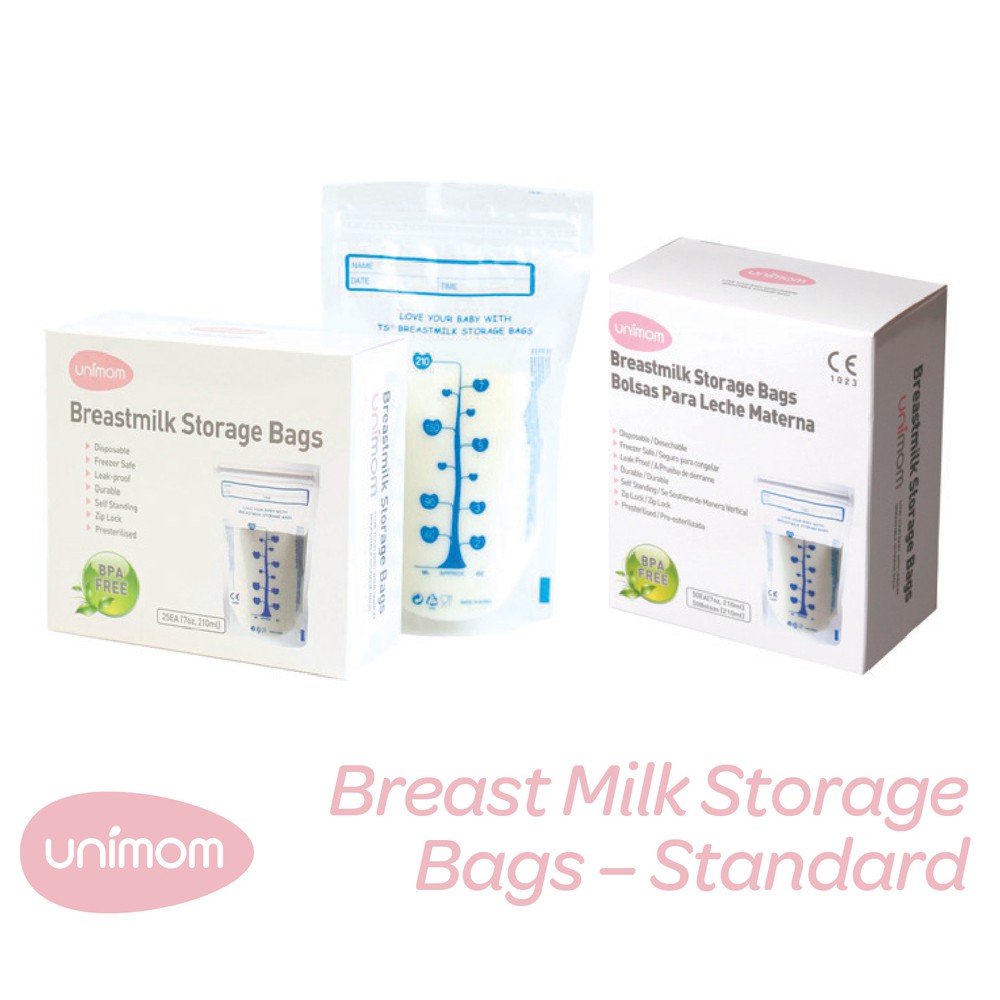 Unimom Breastmilk Storage Bags 210ml 30pack