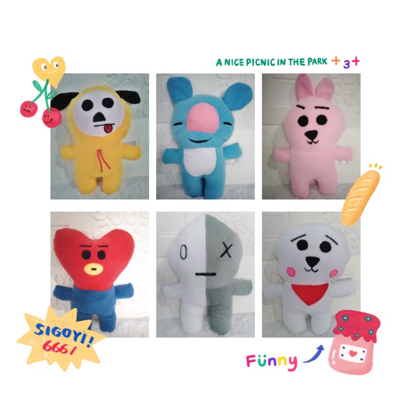 Boneka BTS bt21 official murah